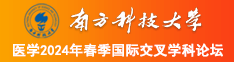 女人屄南方科技大学医学2024年春季国际交叉学科论坛